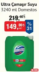 DOMESTOS ÇAMAŞIR SUYU 3240 ML fiyat ve kampanya bilgisi
